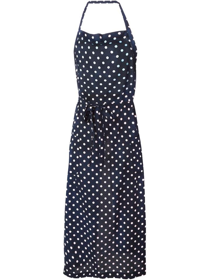 Comme Des Garçons Comme Des Garçons Polka Dot Apron, Women's, Size: S, Blue, Rayon