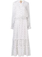 Pascal Millet - Embroidered Maxi Dress - Women - Silk/polyester - 38, White, Silk/polyester