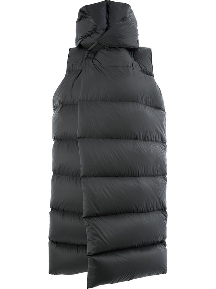 Rick Owens Padded Sleeveless Coat - Black