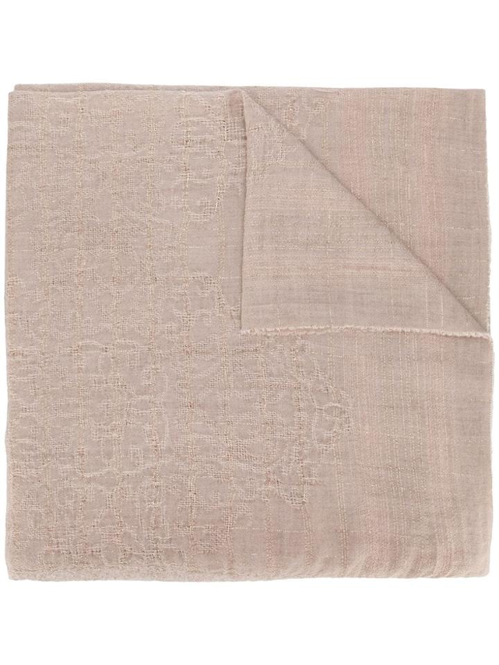 Peserico Fringed Edge Scarf - Neutrals