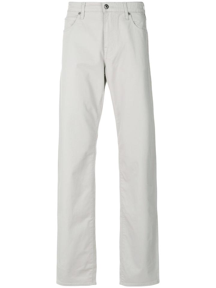 Armani Jeans - Slim-fit Chinos - Men - Cotton/spandex/elastane - 32, Grey, Cotton/spandex/elastane