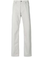 Armani Jeans - Slim-fit Chinos - Men - Cotton/spandex/elastane - 32, Grey, Cotton/spandex/elastane