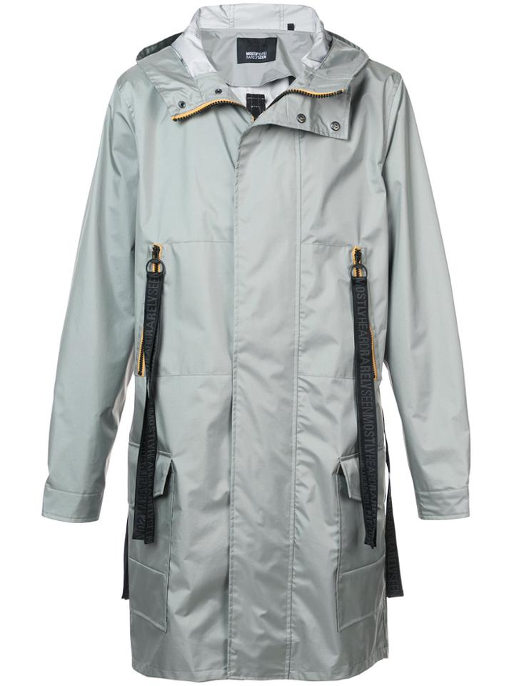 Mostly Heard Rarely Seen Pillar Coat - Grey