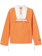 Heron Preston Logo Print Hooded Jacket - Yellow & Orange