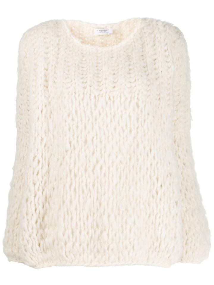 Snobby Sheep Cashmere Oversized-fit Jumper - White