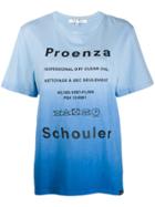Proenza Schouler Tie Dye Dry Clean T-shirt - Blue