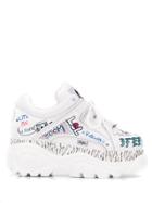 Buffalo Graffiti Trainers - White