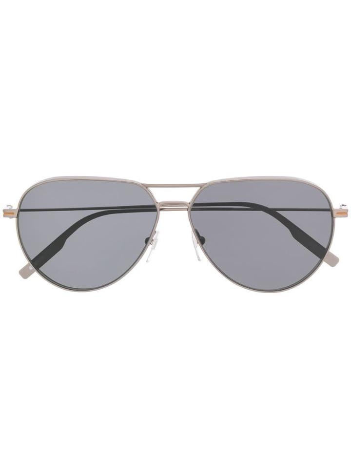 Ermenegildo Zegna Classic Aviator Sunglasses - Silver
