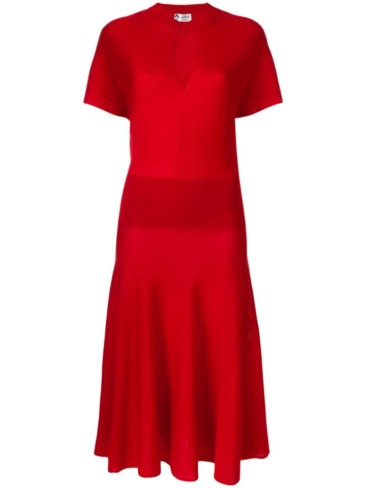 Lanvin Knitted Dress - Red