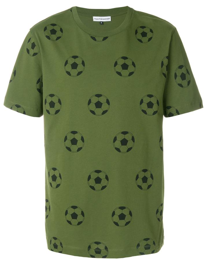 Gosha Rubchinskiy Football Print T-shirt - Green