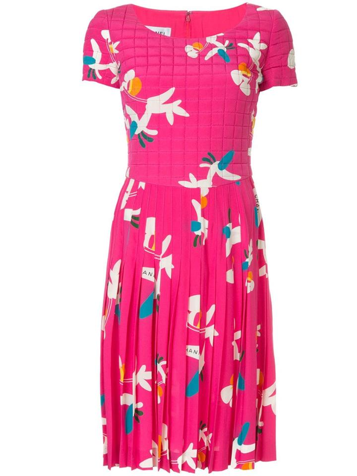 Chanel Vintage Sleeveless One Piece Dress - Pink