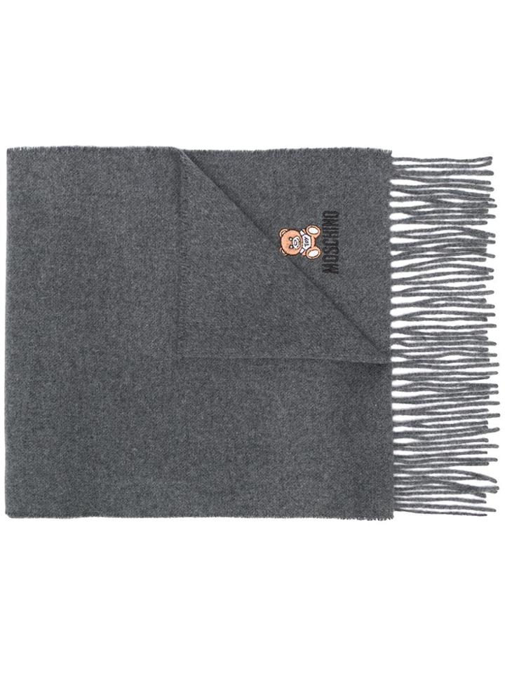 Moschino Teddy Bear Scarf - Grey