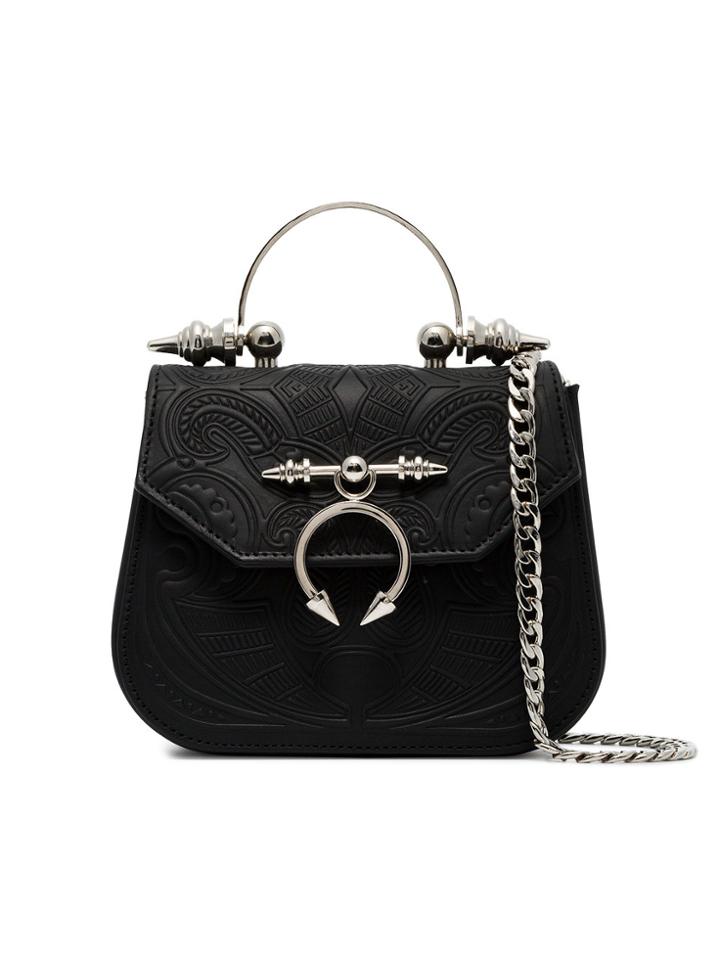 Okhtein Black Maple Mini Leather Bag