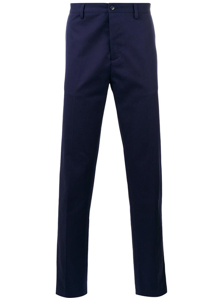 Mp Massimo Piombo - Tapered Trousers - Men - Cotton - 48, Blue, Cotton