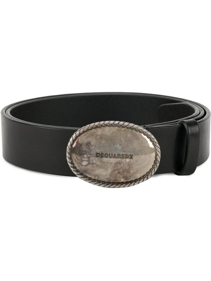 Dsquared2 Oval Buckle Belt - Black