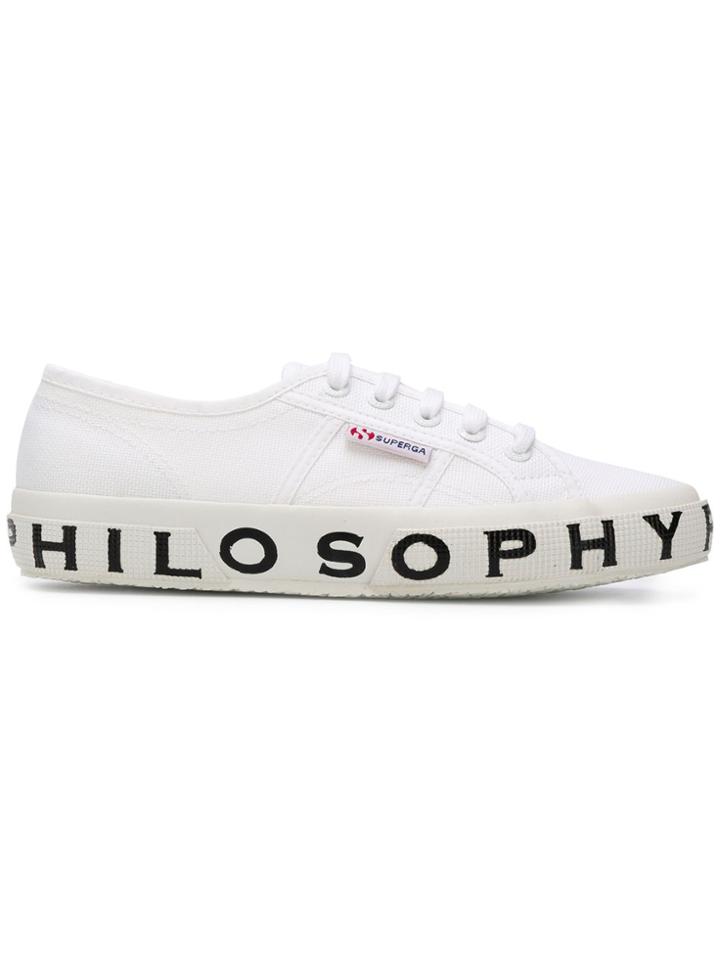 Philosophy Di Lorenzo Serafini Printed Sole Sneakers - White