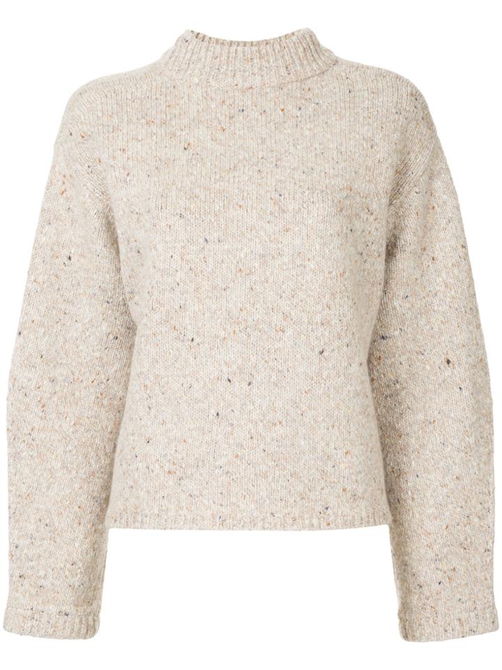 H Beauty & Youth Ribbed Neck Jumper - Nude & Neutrals