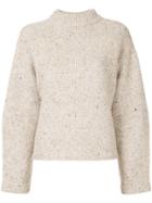 H Beauty & Youth Ribbed Neck Jumper - Nude & Neutrals
