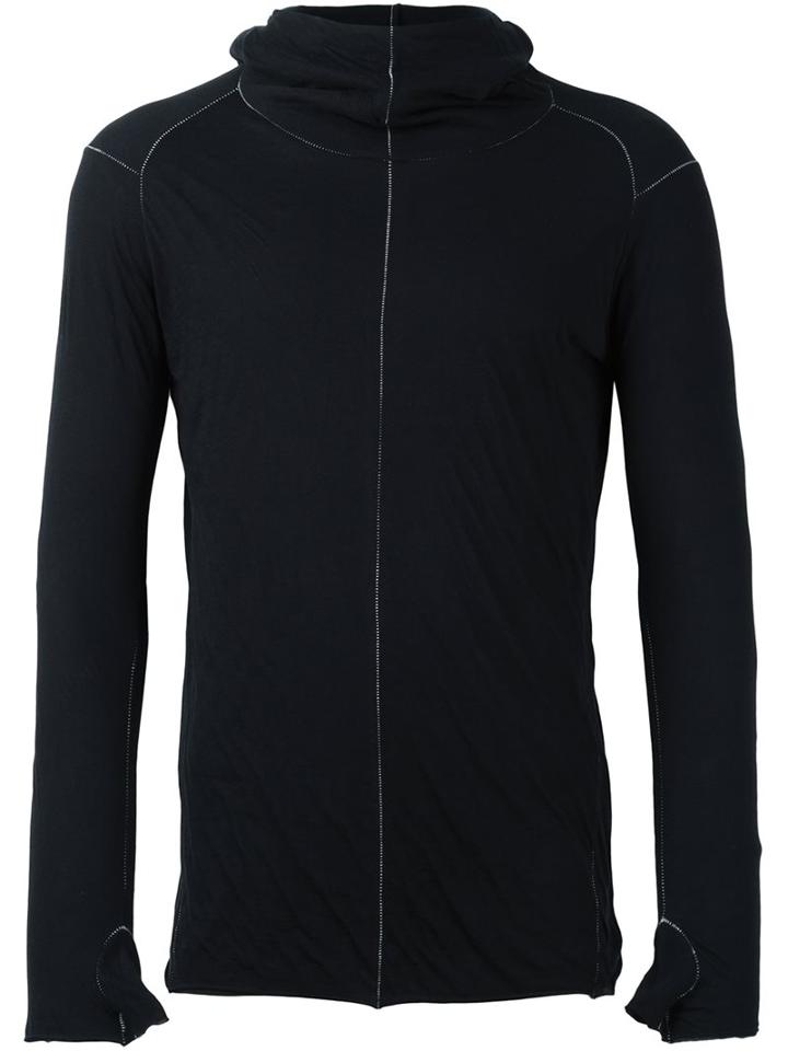 The Viridi-anne Zipped Hoodie, Men's, Size: 3, Black, Cotton