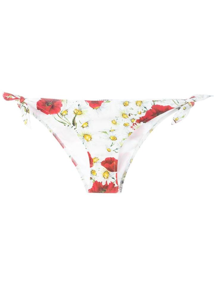 Dolce & Gabbana Daisy And Poppy Print Bikini Bottoms