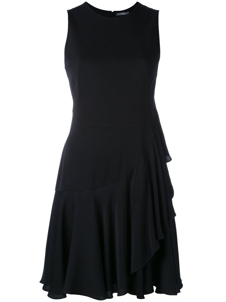Alexander Mcqueen - Ruffled Mini Dress - Women - Silk/viscose - 44, Black, Silk/viscose