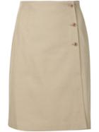 A.p.c. Buttoned Wrap Skirt