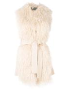 D.exterior Belted Gilet - Nude & Neutrals