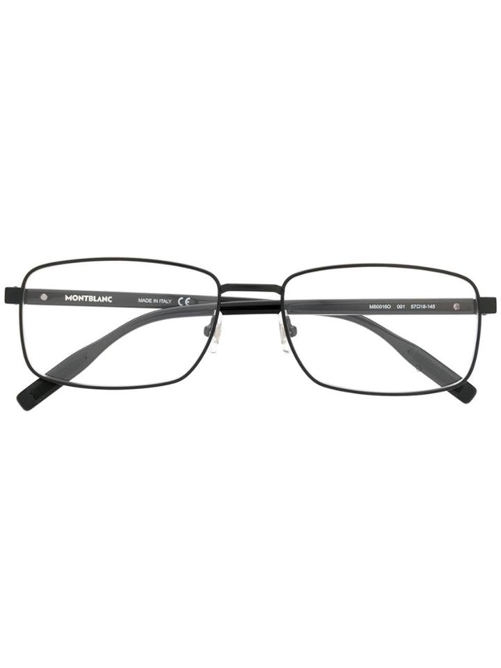 Montblanc Rectangular Frame Sunglasses - Black