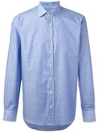 Etro Printed Cuffs Shirt, Men's, Size: 42, Blue, Cotton