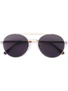Vera Wang Round Frame Sunglasses, Women's, Yellow/orange, Metal Other