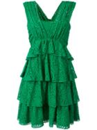 No21 Layered Lace Dress, Women's, Size: 42, Green, Cotton/polyamide/acetate/silk