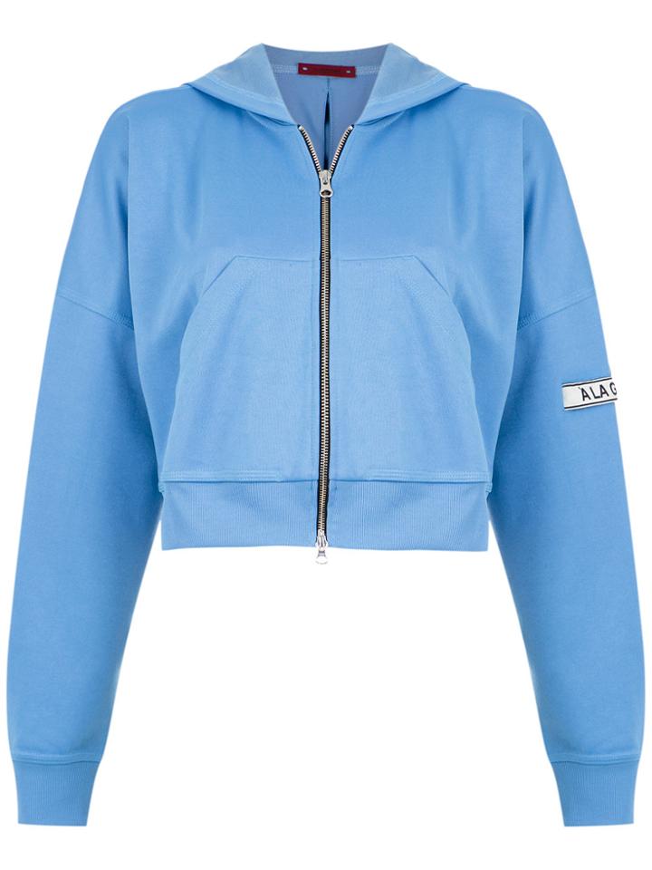À La Garçonne Degage Cropped Jacket - Blue