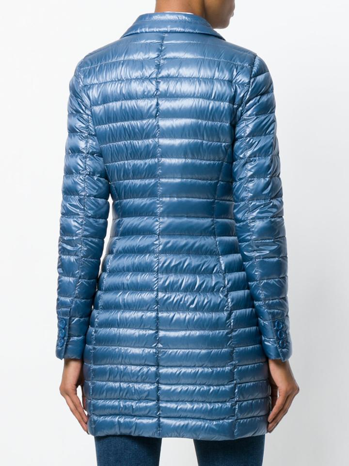 Herno Layered Down Coat - Blue