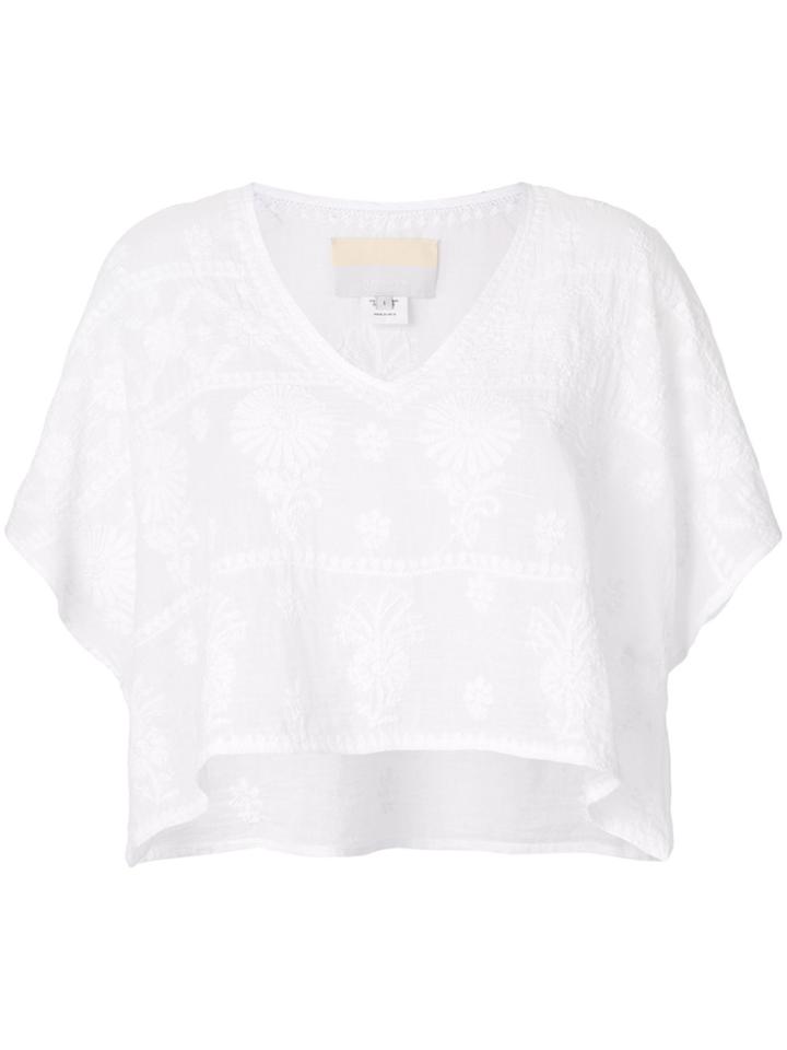 Anaak Embroidered T-shirt - White