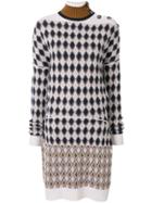 Chloé Intarsia-knit Dress - White