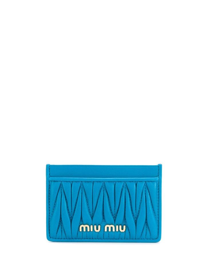 Miu Miu Ruched Purse - Blue