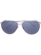 Linda Farrow '426 C2' Sunglasses - Metallic