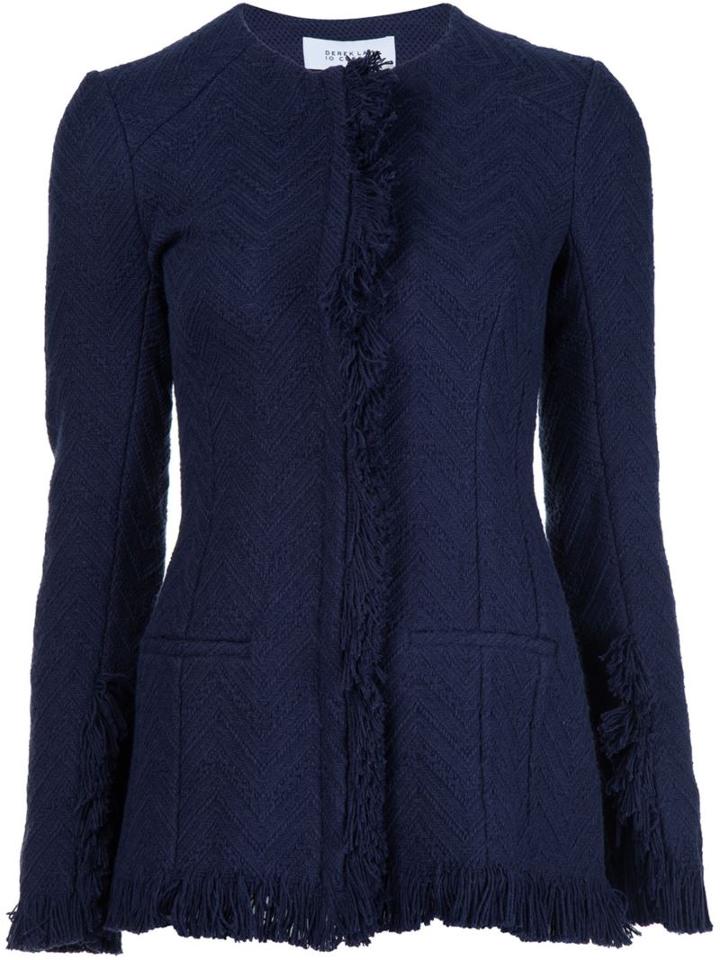 Derek Lam 10 Crosby Frayed Collarless Jacket
