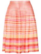Cecilia Prado Knit Striped Skirt - Yellow & Orange