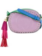 Sara Battaglia Sandy Crossbody Bag - Pink & Purple