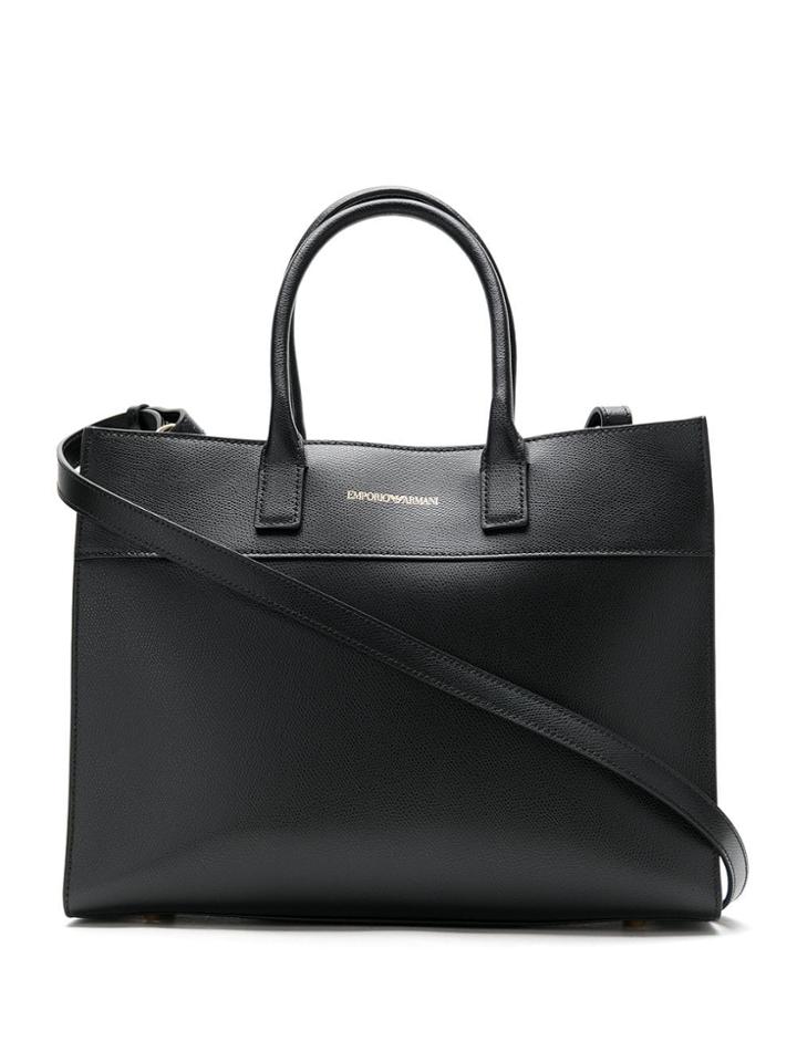 Emporio Armani Bolsa De M O Com Alça Transversal Opcional - Black