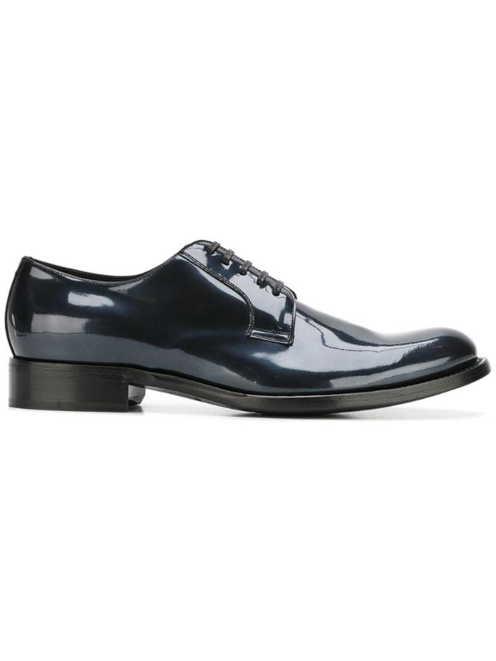 Dolce & Gabbana Varnished Derby Shoes - Blue