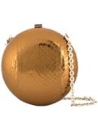 Lanvin Round Box Clutch Bag - Metallic