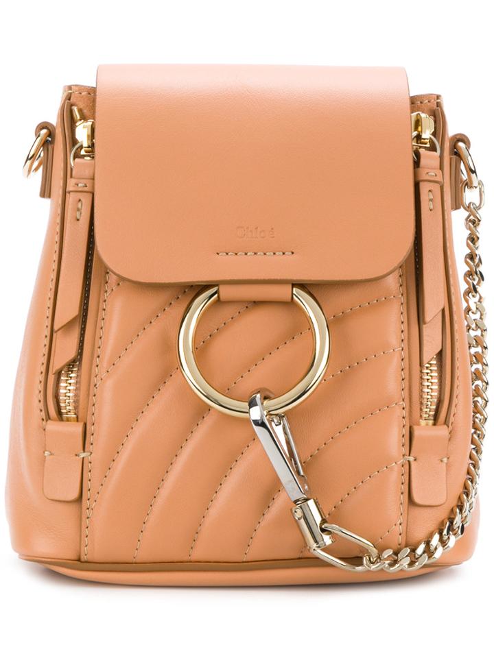 Chloé Small Faye Backpack - Pink & Purple