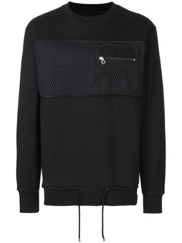 David Catalan Pocket Detail Sweatshirt - Black