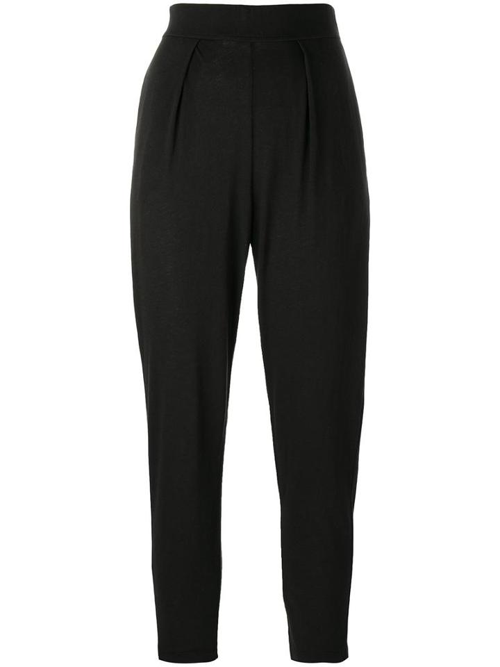 Raquel Allegra High-waisted Trousers, Women's, Size: 1, Black, Cotton/polyester
