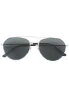 Jimmy Choo Eyewear Tinted Aviator Sunglasses - Black