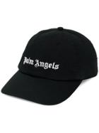 Palm Angels Embroidered Logo Baseball Cap - Black