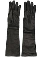 P.a.r.o.s.h. Three-quarter Length Gloves - Black