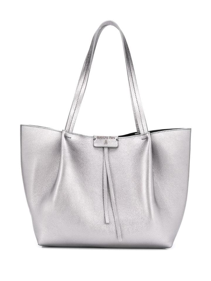 Patrizia Pepe Medium Shopping Bag - Silver